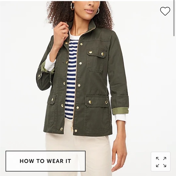 J. Crew Jackets & Blazers - Jcrew Resin-coated twill field jacket